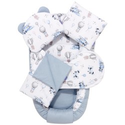 5 delni komplet Jukki Comfort Balloon Travel Blue